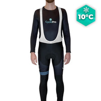 COLLANT CYCLISTE BLEU LIBERTY+ - AUTOMNE - HOMME cuissard long homme GT-Cycle Outdoor Store XS Avec Bretelles