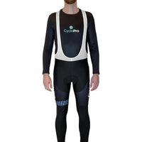 COLLANT CYCLISTE BLEU LIBERTY+ - HIVER collant thermique homme GT-Cycle Outdoor Store XS Avec Bretelles