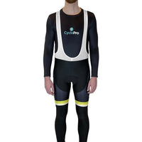 COLLANT CYCLISTE JAUNE ÉVASION+ - HIVER collant thermique homme GT-Cycle Outdoor Store XS Avec Bretelles