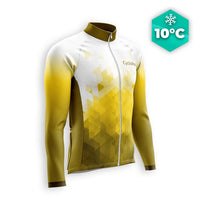MAILLOT LONG DE CYCLISME AUTONOMNE JAUNE - CRISTAL+ maillot cyclisme automne GT-Cycle Outdoor Store S