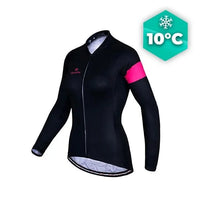 MAILLOT LONG DE CYCLISME ROSE - AUTOMNE - ÉLÉGANCE+ maillot long cyclisme GT-Cycle Outdoor Store Blanc L