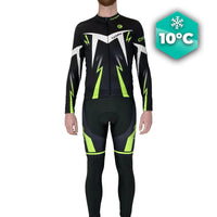 Tenue cycliste automne Noire et Verte - Confort+ tenue de cyclisme automne GT-Cycle Outdoor Store Avec 3XL
