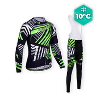 TENUE CYCLISTE AUTOMNE VERTE - DIRTY+ tenue de cyclisme CycloPro Avec XL