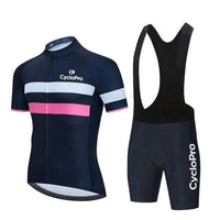 tenue cycliste ete elegance rose blanc