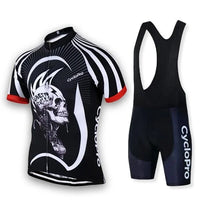 TENUE DE CYCLISTE ROUTE - SKULL RIDER Tenue de cyclisme été CycloPro Avec 3XL