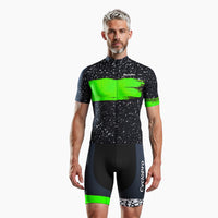 tenue cycliste ete galaxy verte