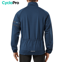 Veste Thermique Cyclisme Bleue - Mountain+ Veste thermique velo CycloPro