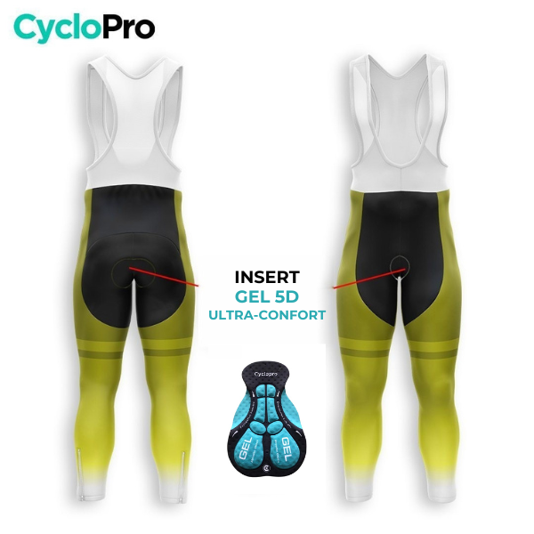 Outfit per ciclismo invernale giallo - traccia+