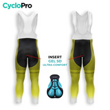 Outfit per ciclismo invernale giallo - traccia+