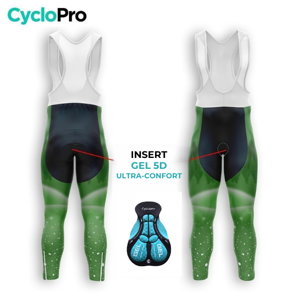 Outfit da ciclismo invernale Green Man - Snow+