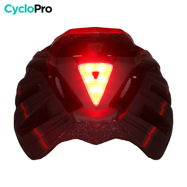 Casco da bici con visiera d'argento e rosso - Sportmax