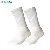 chaussettes cyclisme Pro Max blanches