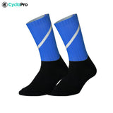 chaussettes cyclisme Pro Max bleues