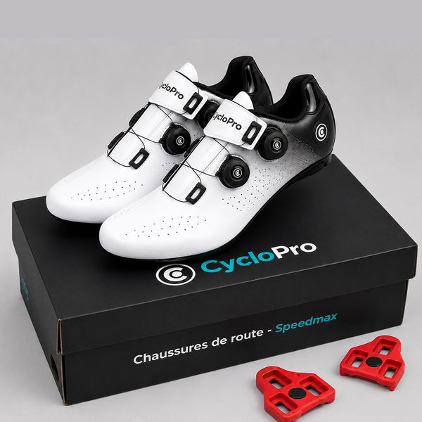 chaussures route cyclisme speedmax blanche 5