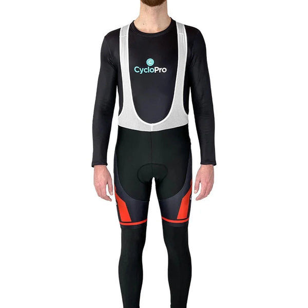 COLLANT CYCLISTE THERMIQUE ROUGE - HIVER - HOMME Cuissard long pour homme GT-Cycle Outdoor Store S 
