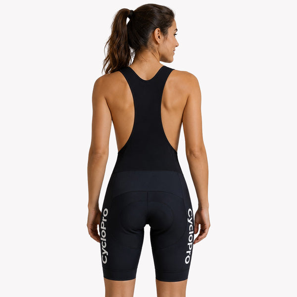 cuissard femme cycliste noir DOS