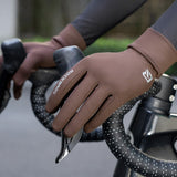 gants de running skinny marron 1