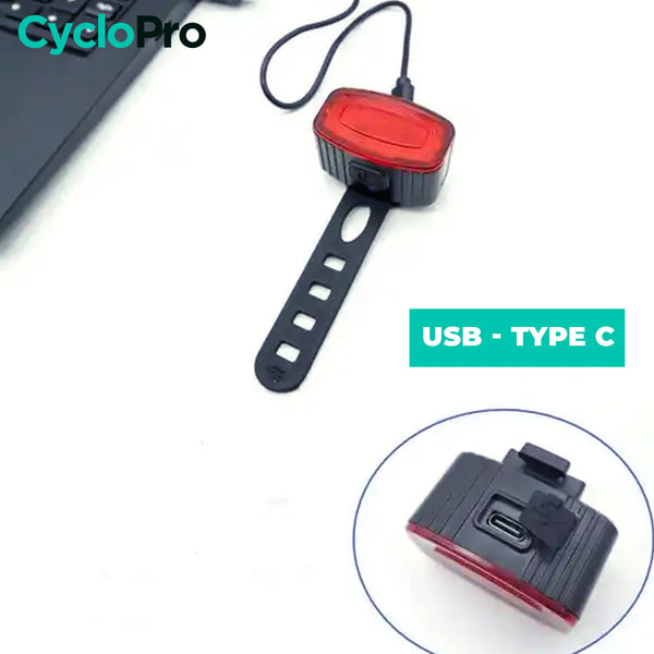 kit lampe velo arriere usb