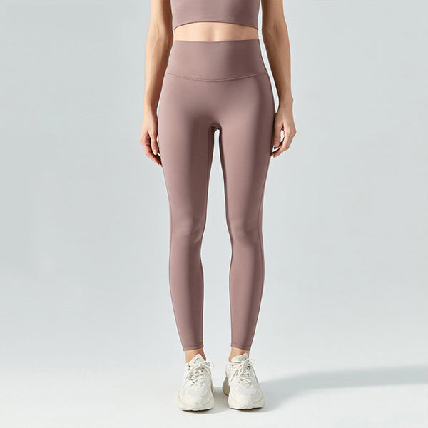 legging fitness taille haute femme taupe