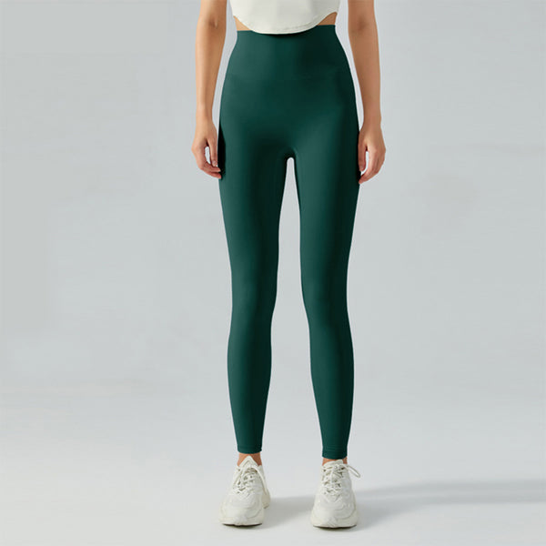legging fitness taille haute femme vert profond