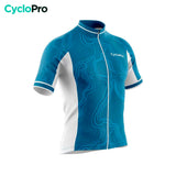 maillot cyclisme bleu fluidity 34