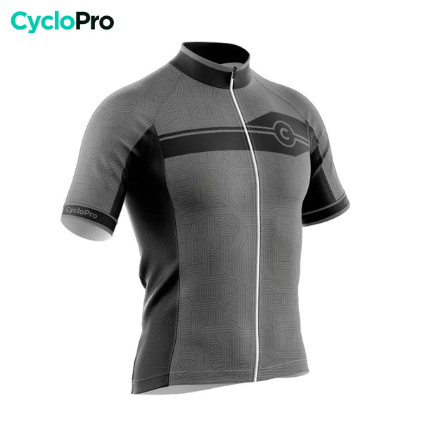 maillot cyclisme gris fonce diamond 34