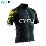 maillot cyclisme jaune cyclopro 34