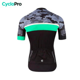  Analyzing image    maillot cyclisme turquoise camoride dos