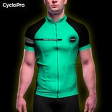 maillot cyclisme turquoise eklips homme