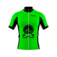 maillot cyclisme vert fleur de lage