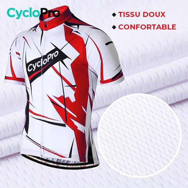 maillot cycliste motifs rouge 1