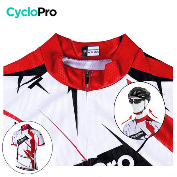 maillot cycliste motifs rouge 3