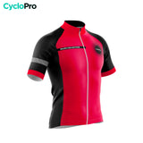 Pacchetto estivo rosso completo eklïps - outfit da ciclismo + guanti + calzini + occhiali