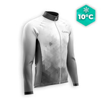 MAILLOT LONG DE CYCLISME AUTOMNE NOIR - CRISTAL+ maillot automne cyclisme GT-Cycle Outdoor Store S 