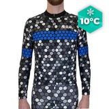 MAILLOT LONG DE CYCLISME BLEU - AUTOMNE - ATMOSPHERE+ Maillot long pour homme GT-Cycle Outdoor Store S 