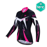 MAILLOT LONG DE CYCLISME ROSE - AUTOMNE - CONFORT+ maillot manches longues pour femme GT-Cycle Outdoor Store L 