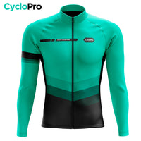 Maglia ciclistica invernale turchese - agilità - Destockage
