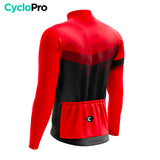 Outfit di ciclismo invernale rosso - agilità