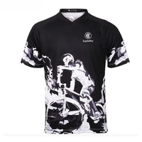 maillot vtt homme manche courte noir