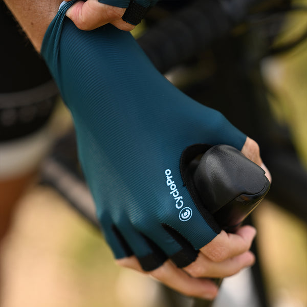 mitaines velo infinity turquoise 