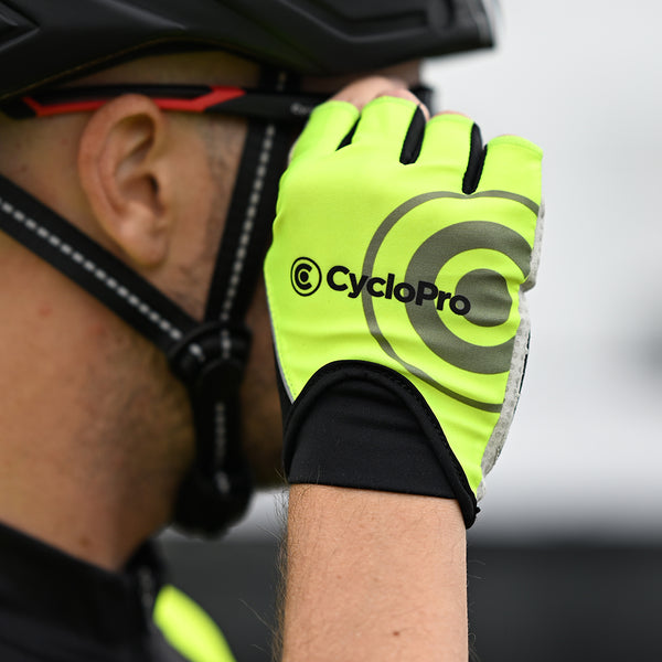 mitaines velo jaune cyclopro 4