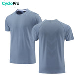 t shirt running homme gris