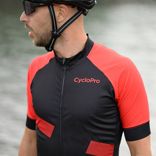tenue cyclisme practical homme rouge 4