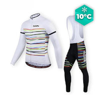 TENUE CYCLISTE AUTOMNE BLANCHE - Happy+ tenue de cyclisme CycloPro Avec XXL 