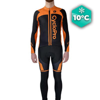 Tenue cycliste automne orange - Flash+ tenue de cyclisme automne GT-Cycle Outdoor Store Orange - Bretelles XS 