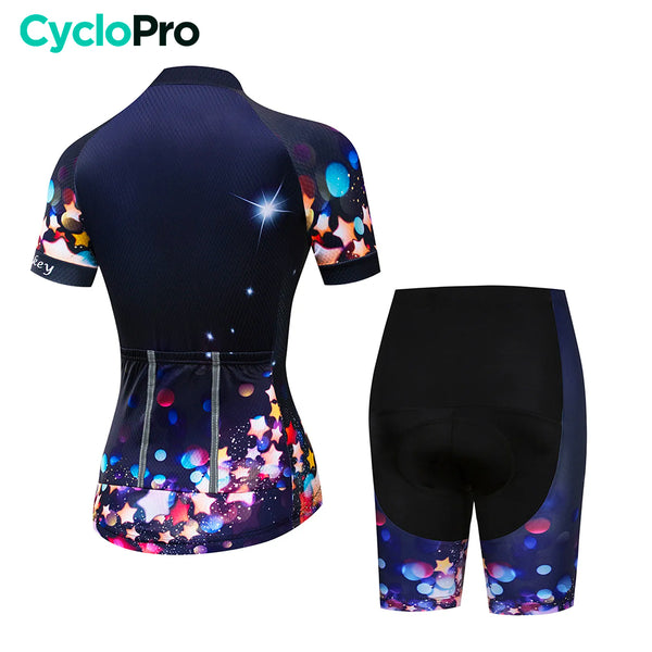 tenue cycliste femme star sans bretelles dos