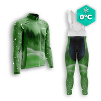 TENUE CYCLISTE HIVER HOMME VERTE - SNOW+ tenue cyclisme homme CycloPro XS 