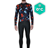 Tenue cycliste hiver Rouge et bleue - Origami+ tenue cyclisme homme GT-Cycle Outdoor Store Avec 3XL 