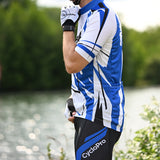 tenue cycliste homme bleu sensas 2
