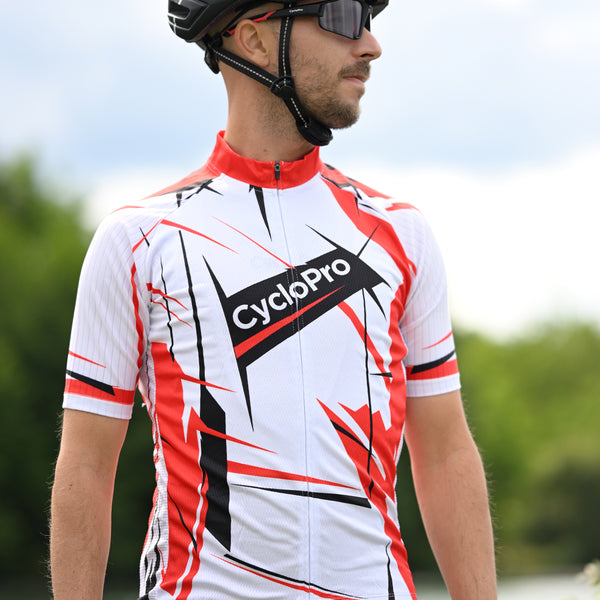 tenue cycliste homme rouge sensas 3